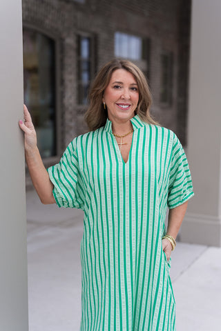 Garden District Stripe Dress - barndoorboutiquetn