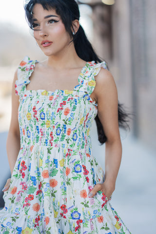 Wildflower Whimsy Mini Dress - barndoorboutiquetn