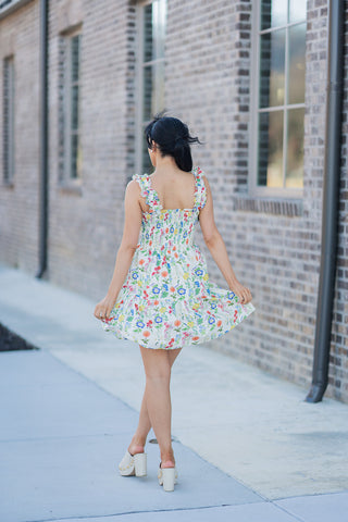 Wildflower Whimsy Mini Dress - barndoorboutiquetn