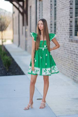 Fields Of Clover Mini Dress - barndoorboutiquetn