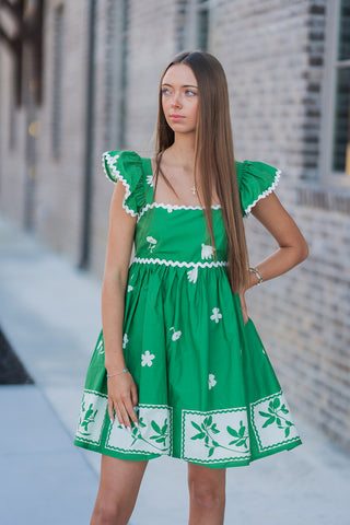 Fields Of Clover Mini Dress - barndoorboutiquetn