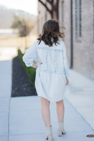 Blueberry Boba Mini Dress - barndoorboutiquetn