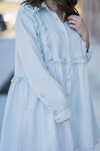 Blueberry Boba Mini Dress - barndoorboutiquetn