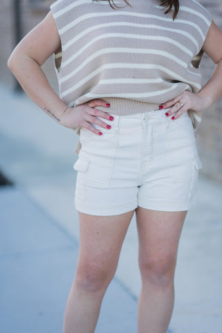 Risen Clara Cargo Shorts - barndoorboutiquetn