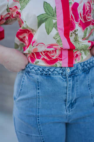 Ravishing Rose Blouse - barndoorboutiquetn