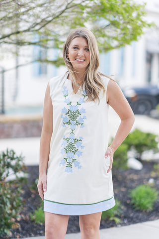 Seaside Stem Mini Dress - barndoorboutiquetn