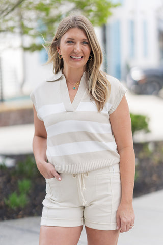 Sand & Stone Striped Knit - barndoorboutiquetn