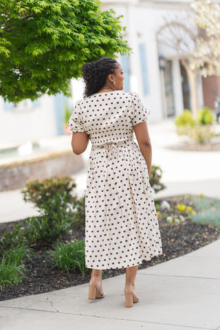 Mocha Macchiato Midi Dress - barndoorboutiquetn