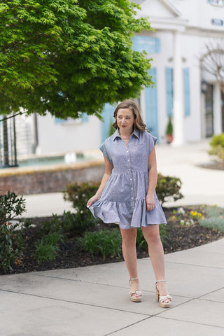 Harvest Moon Gingham Dress - barndoorboutiquetn