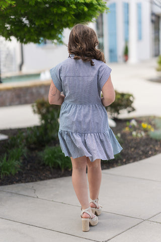 Harvest Moon Gingham Dress - barndoorboutiquetn