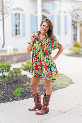 Enchanted Estate Mini Dress - barndoorboutiquetn