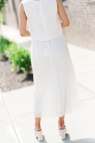Seraphim Eyelet Skirt - barndoorboutiquetn