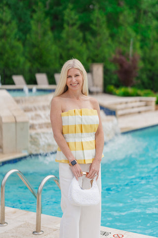Lemon Zest Peplum Top - barndoorboutiquetn