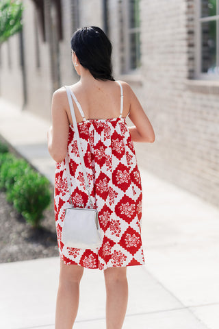 Tuscan Rose Mini Dress - barndoorboutiquetn