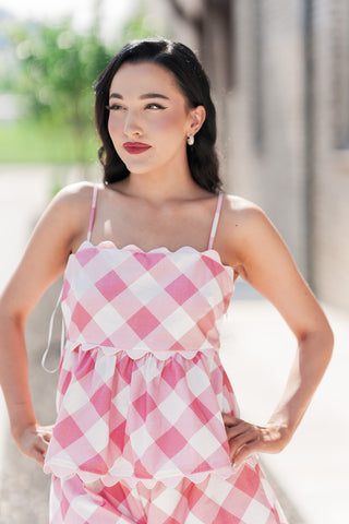 Pink Lemonade Babydoll Top - barndoorboutiquetn
