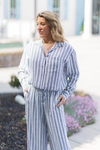 Z Supply Coastal Drift Striped Top - barndoorboutiquetn