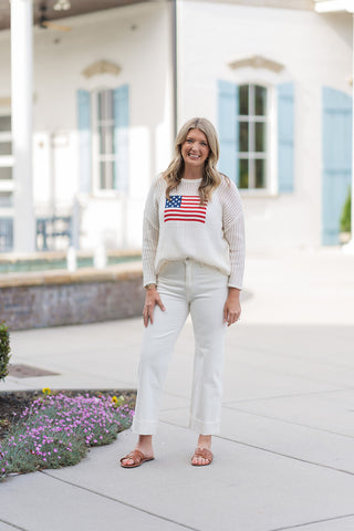 Star-Spangled Spirit Sweater - barndoorboutiquetn