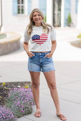 Sweet Liberty Knit Top - barndoorboutiquetn