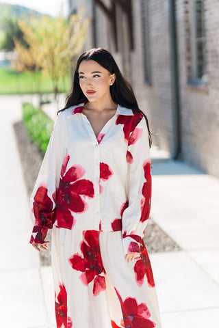 Hanami Button Down Blouse - barndoorboutiquetn