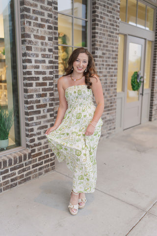 Tuscany Terrace Midi Dress - barndoorboutiquetn