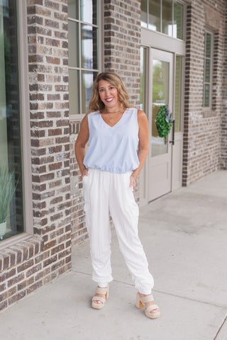 Posh Pleat Jogger - barndoorboutiquetn