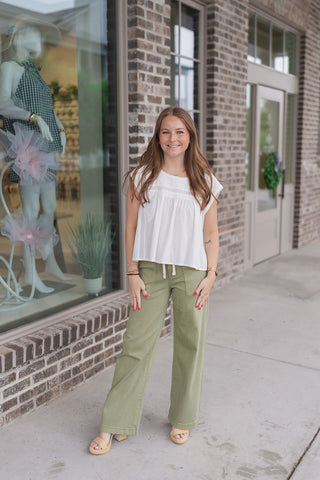 Harbor Light Gauze Blouse - barndoorboutiquetn
