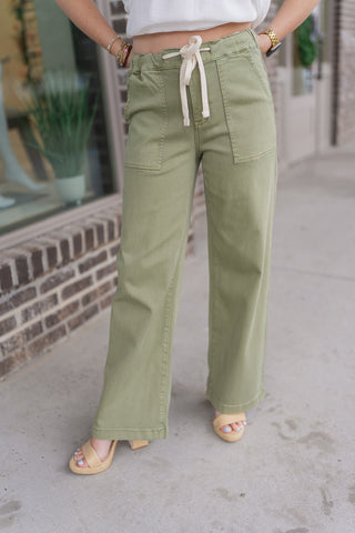 Vervet Expedition Drawstring Jeans - barndoorboutiquetn