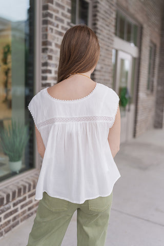 Harbor Light Gauze Blouse - barndoorboutiquetn
