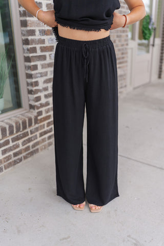 Midnight Tides Frayed Pants - barndoorboutiquetn