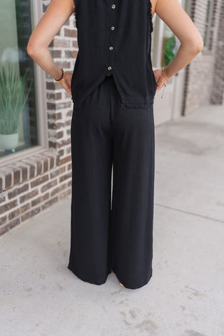 Midnight Tides Frayed Pants - barndoorboutiquetn