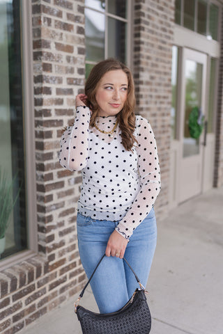 Midnight in Paris Mesh Top - barndoorboutiquetn