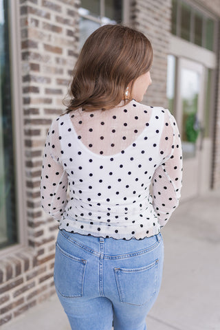 Midnight in Paris Mesh Top - barndoorboutiquetn