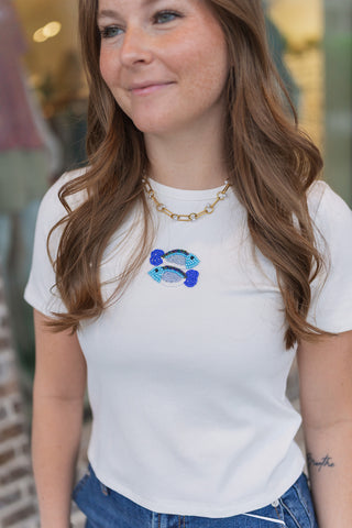 Portofino Pisces Tee - barndoorboutiquetn