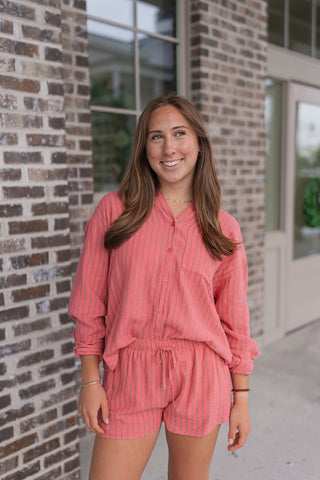 Z Supply Gelato Striped Shorts - barndoorboutiquetn