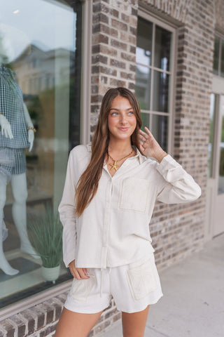Hidden Grove Button Down Top - barndoorboutiquetn
