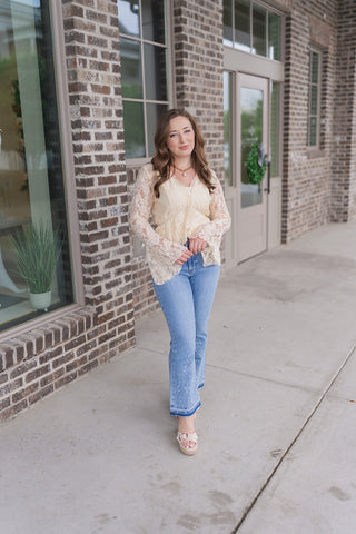 Honey Silk Lace Blouse - barndoorboutiquetn