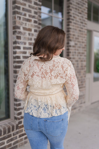 Honey Silk Lace Blouse - barndoorboutiquetn