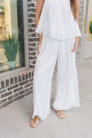 Empire Overlay Wide Leg Pants - barndoorboutiquetn