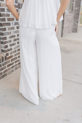 Empire Overlay Wide Leg Pants - barndoorboutiquetn