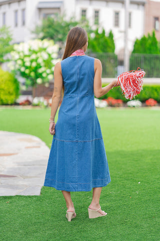 High-Country Denim Dress - barndoorboutiquetn