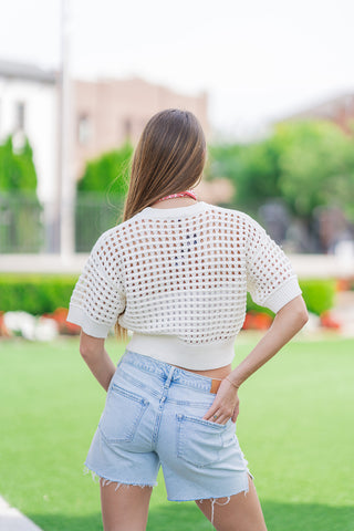 Horizon Mesh Sweater - barndoorboutiquetn