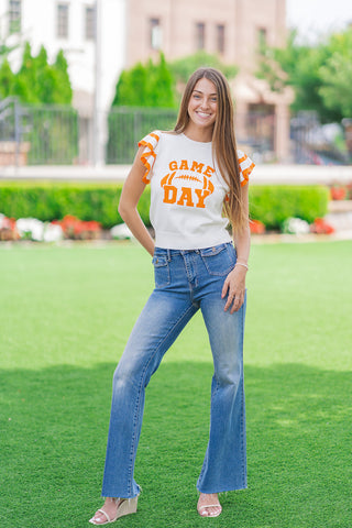 Varsity Flutter Sweater - barndoorboutiquetn