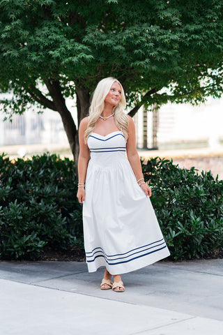 Nautical Belle Midi Dress - barndoorboutiquetn