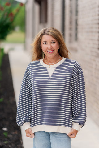 First Mate Striped Pullover - barndoorboutiquetn
