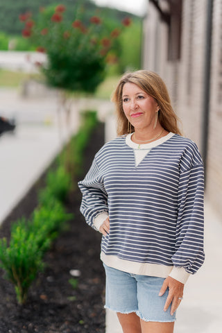 First Mate Striped Pullover - barndoorboutiquetn