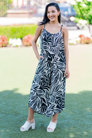 Z Supply Isla Leaf Jumpsuit - barndoorboutiquetn
