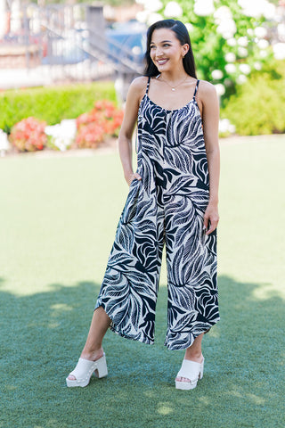 Z Supply Isla Leaf Jumpsuit - barndoorboutiquetn