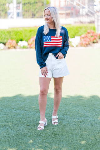 Z Supply Sienna Patriot Sweater - barndoorboutiquetn