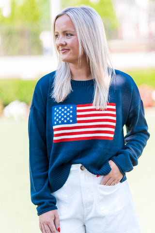 Z Supply Sienna Patriot Sweater - barndoorboutiquetn