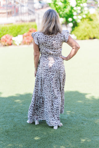 Leopard Luxe Tiered Dress - barndoorboutiquetn